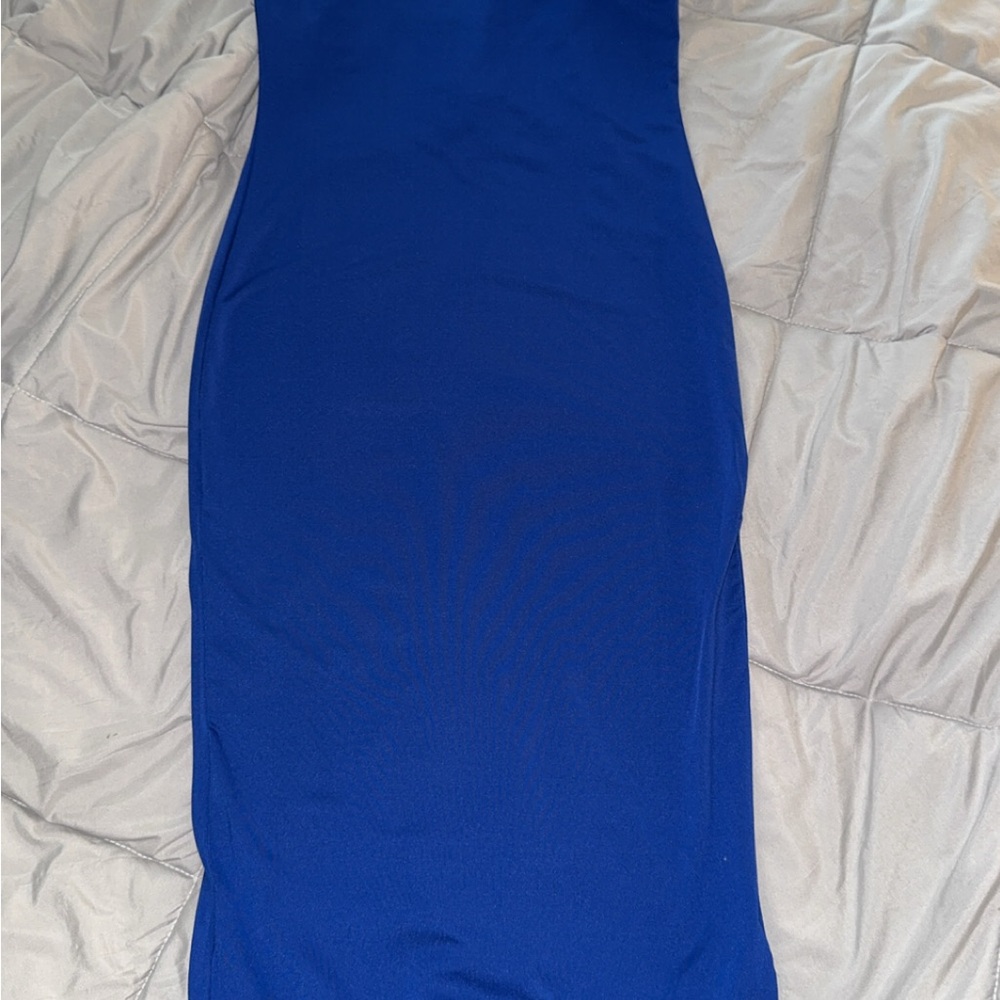 Elegant Blue Women's Dress